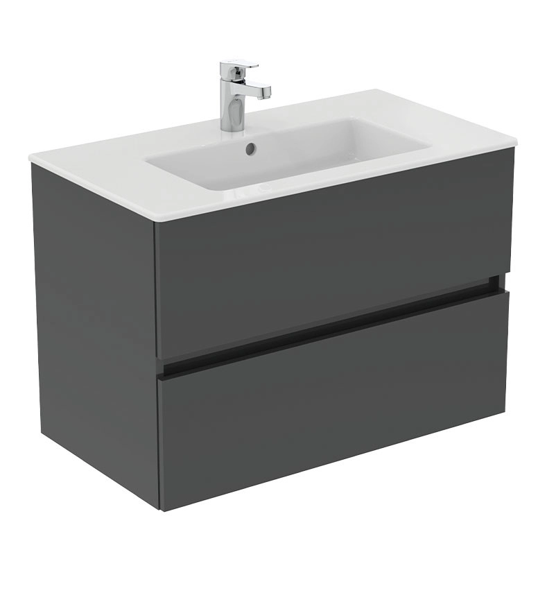 Шкаф за баня Eurovit+ 80см. сив IDEAL STANDARD